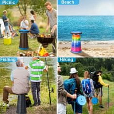 HOME & MARKER® Sklopivi prijenosni stolac za kampiranje, vrt i ribolov (4 kom) | FOLDYSEAT