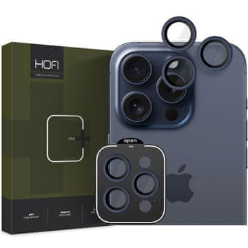 Hofi Camring zaštitno staklo za kameru za iPhone 15 Pro / 15 Pro Max, tamnoplava