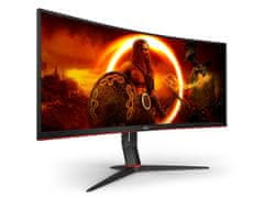 AOC CU34G2XP/BK LED gaming monitor, 86,4 cm (34), VA, WQHD, zakrivljeni