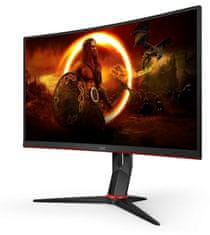 AOC CQ27G2S/BK gaming monitor, 68,6 cm (27), QHD, VA, 165 Hz, zakrivljeni