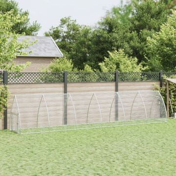 Vidaxl Kavez za kokoši srebrni 600x105x120 cm pocinčani čelik