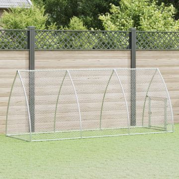 Vidaxl Kavez za kokoši srebrni 300x105x120 cm pocinčani čelik