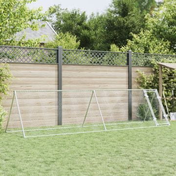 Vidaxl Kavez za kokoši srebrni 400x105x91 cm pocinčani čelik