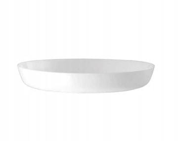 Galicja Bijeli plastični Cristal tanjurić za cvijeće 17 cm