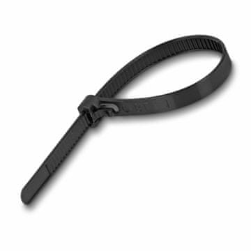 Delock Kabelske vezice 200x7,5 mm za višekratnu upotrebu, crne, pakiranje/100 komada 18757