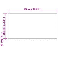 Vidaxl Zamjenska tkanina za tendu, višebojne pruge, 6x3 m