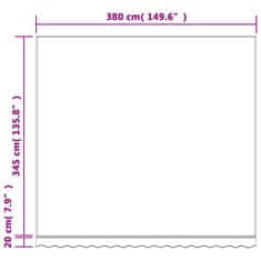 Vidaxl Zamjenska tkanina za tendu, višebojne pruge, 4 x 3,5 m