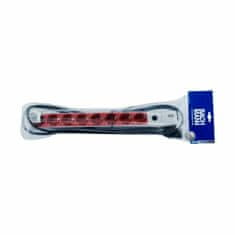 Bachmann razdjelnik za rack 8x220V ALU UPS C14 2m sivo/crveni 333.410