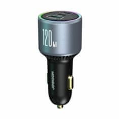 Joyroom Auto punjač 12V 24V 120W PD QC TipA TipC crni JR-CCN07