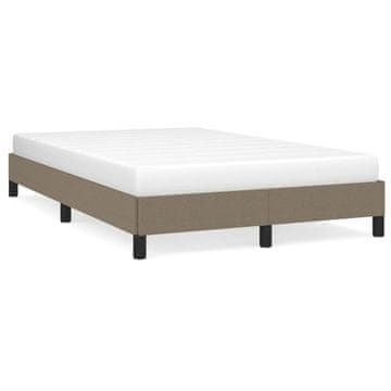 Vidaxl Okvir kreveta bez madraca, taupe, 120x190 cm, tkanina