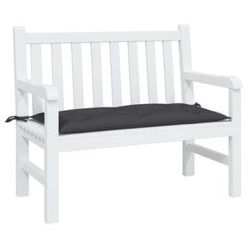 Vidaxl Jastuk za vrtnu klupu, crni, 100x50x7 cm, tkanina