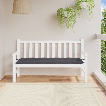 Vidaxl Jastuk za vrtnu klupu, antracit, 150x50x7 cm, tkanina