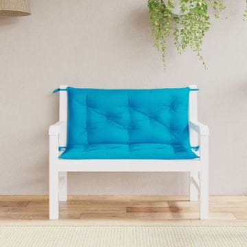 Vidaxl Jastuci za vrtnu klupu, set od 2, plavi, oxfordska tkanina