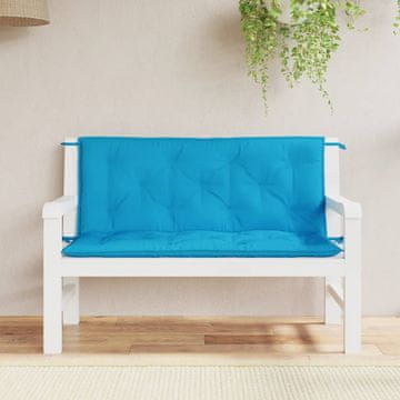 Vidaxl Jastuci za vrtnu klupu, set od 2, plavi, oxfordska tkanina