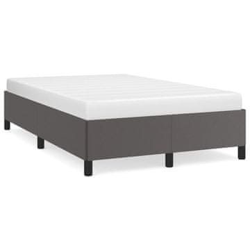 Vidaxl Okvir kreveta bez madraca sivi 120x190 cm umjetna koža