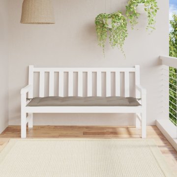 Vidaxl Jastuk za vrtnu klupu, taupe, 150x50x7 cm, tkanina