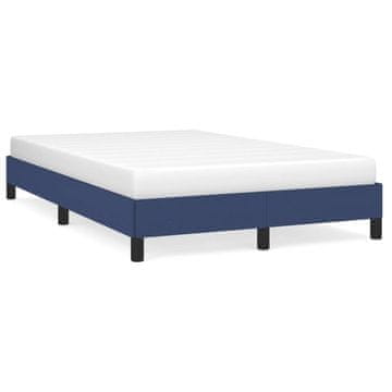 Vidaxl Okvir kreveta bez madraca plavi 120x190 cm tkanina