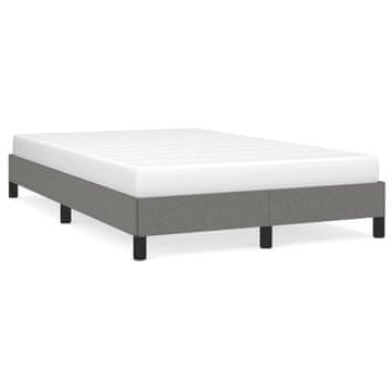 Vidaxl Okvir kreveta bez madraca tamno sivi 120x190 cm tkanina