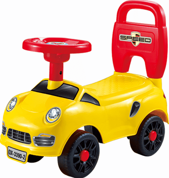 Star Ride guralica, moj prvi auto, žuta