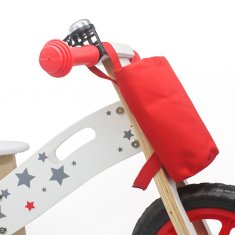 Star Ride bicikl bez pedala, drveni, crvena