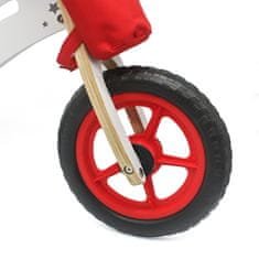bicikl bez pedala, drveni, crvena