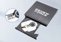 Dexxer Prijenosni vitki CD i DVD USB 3.0 24X recorder