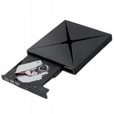 Dexxer 4v1 prijenosni vanjski CD i DVD USB 3.0 SD čitač