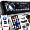 Dexxer 1DIN 12V LCD FM auto radio 4x25W 2x USB Bluetooth SD + daljinski