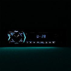 Dexxer 1DIN 12V LCD FM auto radio 4x25W 2x USB Bluetooth SD + daljinski
