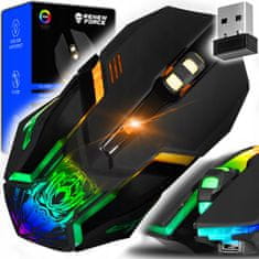 Dexxer Bežični optički USB gaming miš 3200DPI LED RGB 2,4Ghz