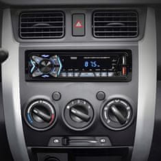 Dexxer 1DIN 12V LCD FM auto radio 4x25W 2x USB Bluetooth SD + daljinski