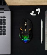 Dexxer Bežični optički USB gaming miš 3200DPI LED RGB 2,4Ghz