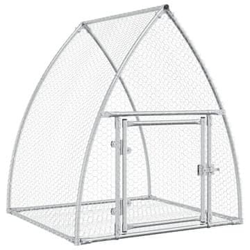 Vidaxl Kavez za zečeve srebrni 105 x 100 x 120 cm od pocinčanog čelika