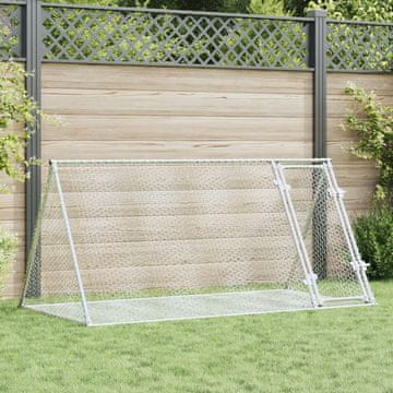 Vidaxl Kavez za zečeve srebrne boje 200x105x91 cm pocinčani čelik