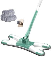 HOME & MARKER® Mop za podove u obliku slova X s rotirajućom glavom i mikrovlaknima, višenamjenski čistilec | MOPEX