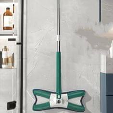 HOME & MARKER® Mop za podove u obliku slova X s rotirajućom glavom i mikrovlaknima, višenamjenski čistilec | MOPEX
