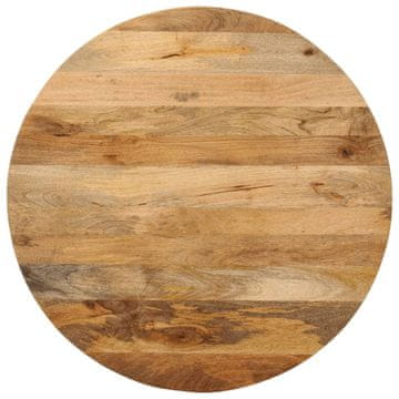 Vidaxl Ploča stola Ø 70x2,5 cm Okrugla, gruba, masivno drvo manga