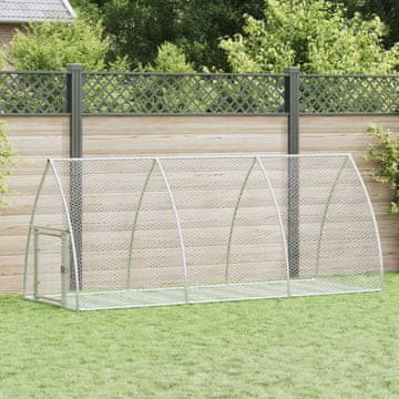 Vidaxl Kavez za zečeve srebrne boje 300x105x120 cm pocinčani čelik