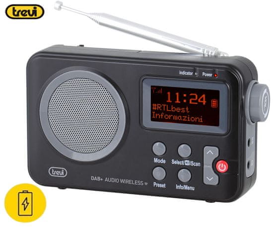 Trevi DAB 7F80 radio prijemnik, Bluetooth, prijenosni, DAB/DAB+/FM/AUX