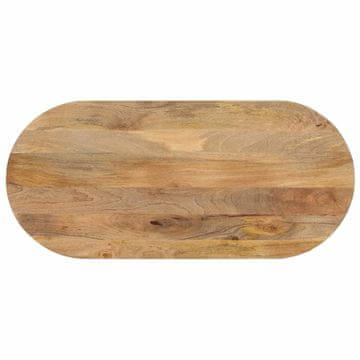 Vidaxl Ploča stola 120x60x2,5 cm Ovalna Masivno drvo manga