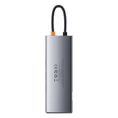 BASEUS Hub 9u1 Baseus Metal Gleam serija, USB-C na 3x USB 3.0 + HDMI + USB-C PD + Ethernet RJ45 + microSD/SD + VGA