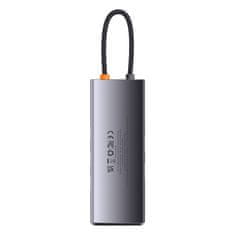 BASEUS Hub 7u1 Baseus Metal Gleam serija, USB-C na 3x USB 3.0 + HDMI + USB-C PD + VGA + Ethernet RJ45
