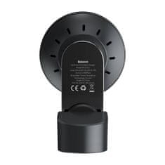BASEUS Baseus Big Energy auto držač s bežičnim punjačem 15W za Iphone 12 / Iphone 13 (crni)