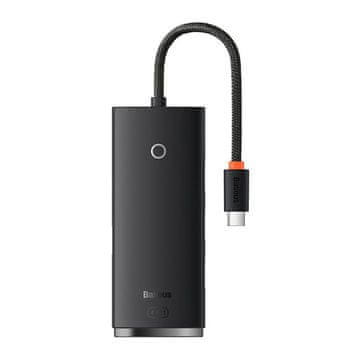 BASEUS Baseus Lite Series Hub 4u1 USB-C na 4x USB 3.0 + USB-C, 25 cm (crni)
