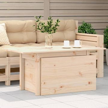 Vidaxl Vrtni stol, 100x50x75 cm, Masivni borov drvo