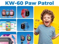 Forever KW-60 Paw Patrol dječji pametni sat, LBS, poziv, SOS, aplikacija, crvena (Team)