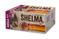 SHELMA pirjani fileti bez žitarica izbor mesa za mačke 40× 85 g