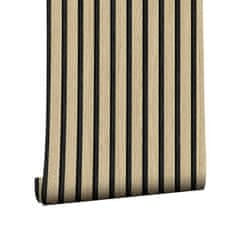 Netscroll Samoljepljiva tapeta s izgledom prirodnog drva, zidna naljepnica drveni uzorak, vodootporna i periva, za zidove i namještaj, 300x45 cm, SlatWall