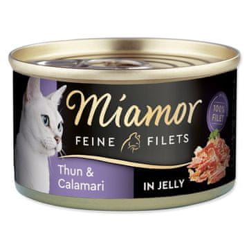Miamor Cat Filet konzerva tuna+lignje u želeu 100g