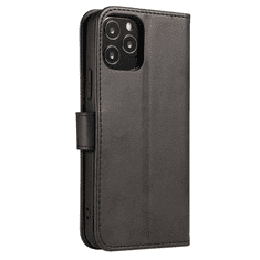 Onasi Wallet maskica za Samsung Galaxy A55, preklopna, crna
